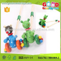 Big Size Baby Enlighten Wooden Large Animal Push Toys